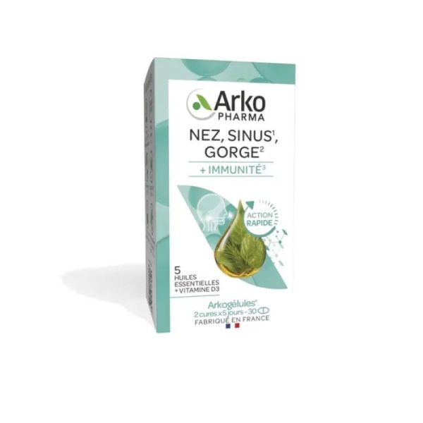 Arkogélules Nez Sinus Gorge 30 capsules