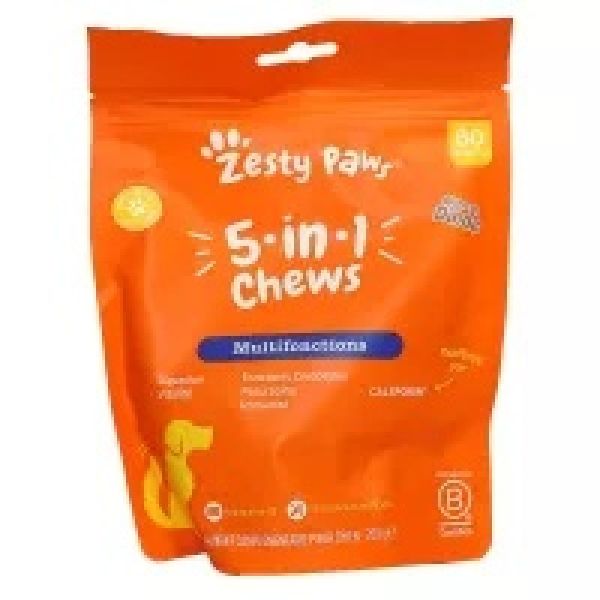 Zesty Paws 5-In-1 Chews Turkey 60