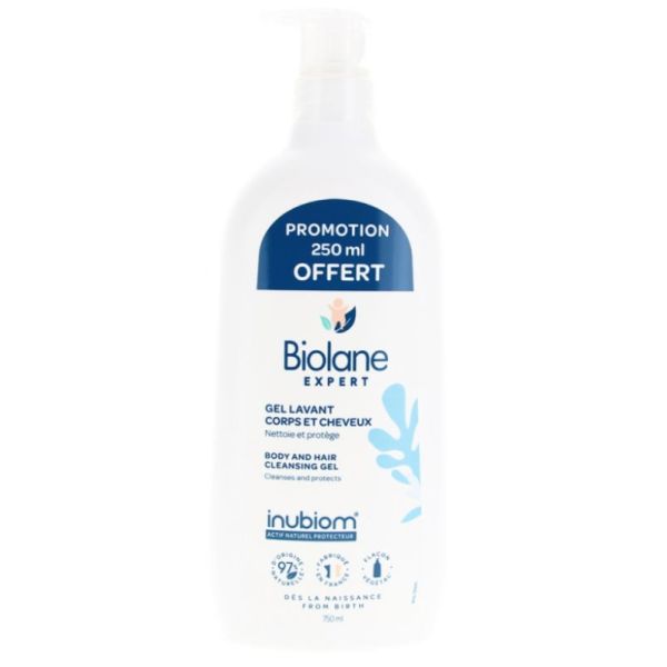 Expert Gel Lavant Corps et Cheveux 500 ml + 250 ml Offert