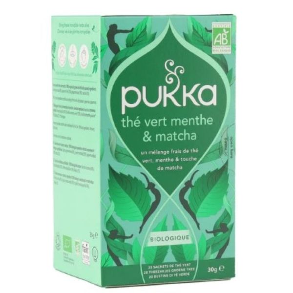 Tisane Thé vert menthe & matcha biologique 20 sachets