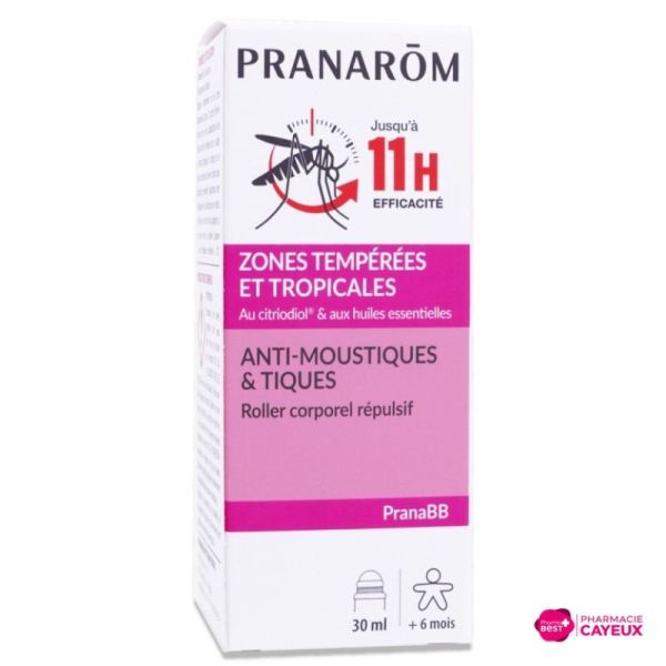 PranaBB roller anti-moustiques et tiques 30 ml