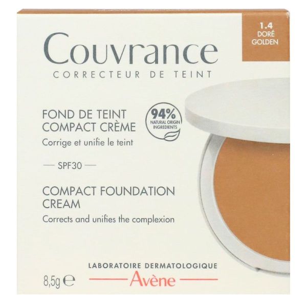 Couvrance Fond de Teint Compact Crème 1.4 Doré