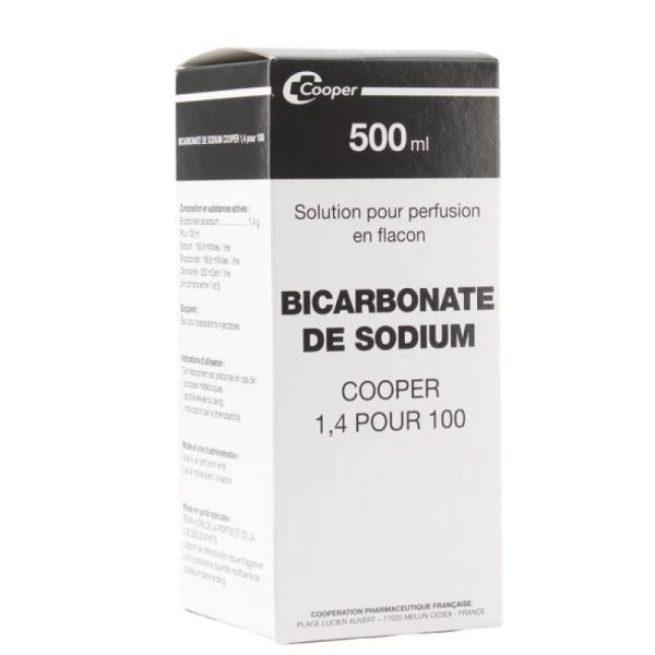 Bicarbonate de sodium 1,4 % solution pour perfusion 500 ml