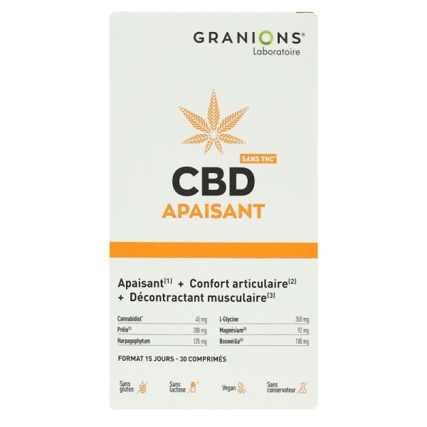 CBD Apaisant 30 comprimés