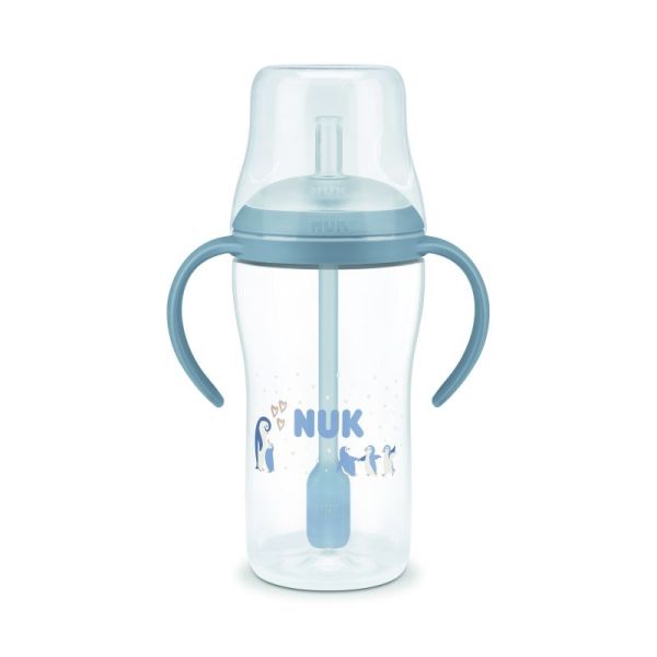 Tasse d'apprentissage paille Perfect Match 260ml - Bleu 8m+