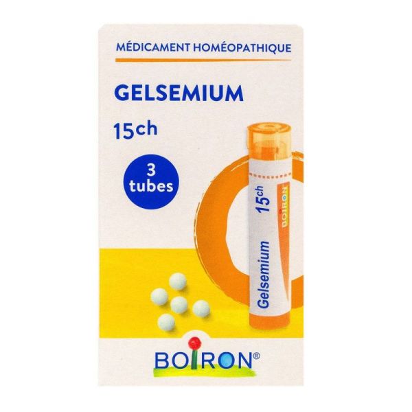 Gelsemium tube granules 15ch - Pack 3 tubes
