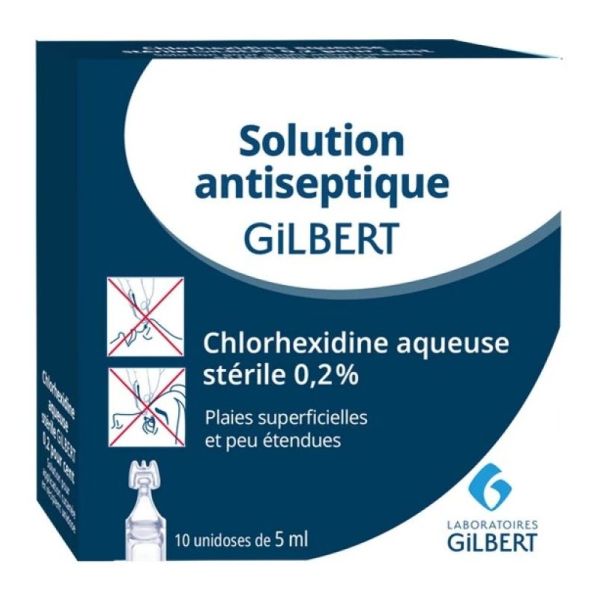 Chlorhexidine aqueuse 0,2 % 10 unidoses
