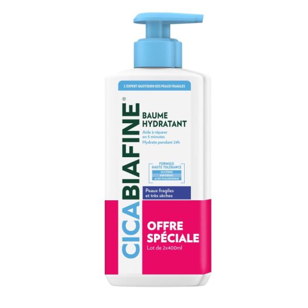 Baume hydratant anti-dessèchement 2 x 400 ml