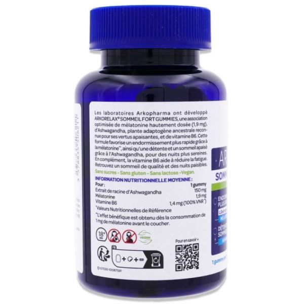 Arkorelax Sommeil Fort - 60 gummies