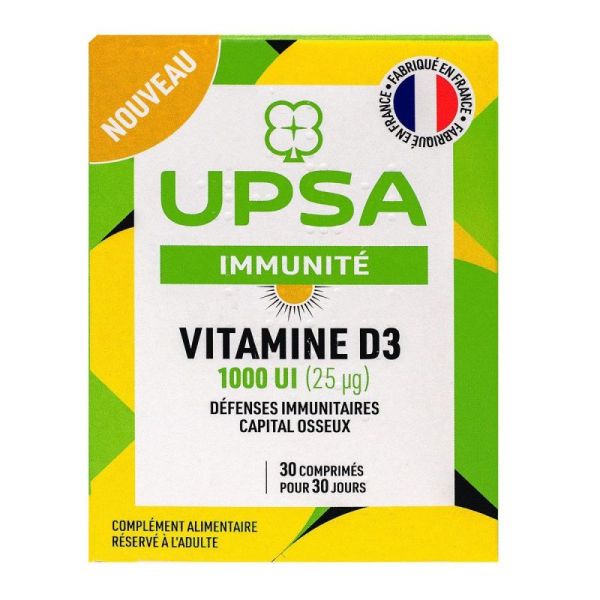 Immunité Vitamine D3 1000 UI - 30 comprimés