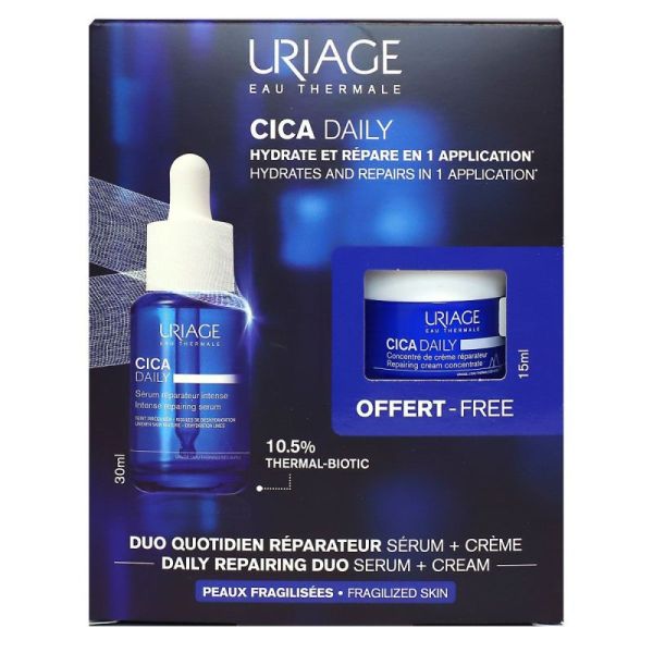 Coffret Cica Daily sérum réparateur 30ml + concentré 15ml offert