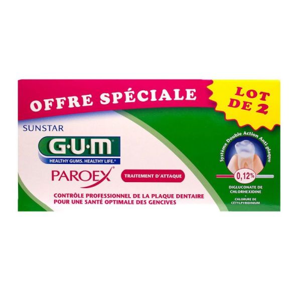 Dentifrice Paroex 2x75ml