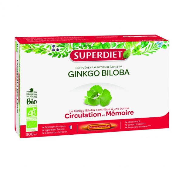 Ginkgo biloba BIO -  20 ampoules