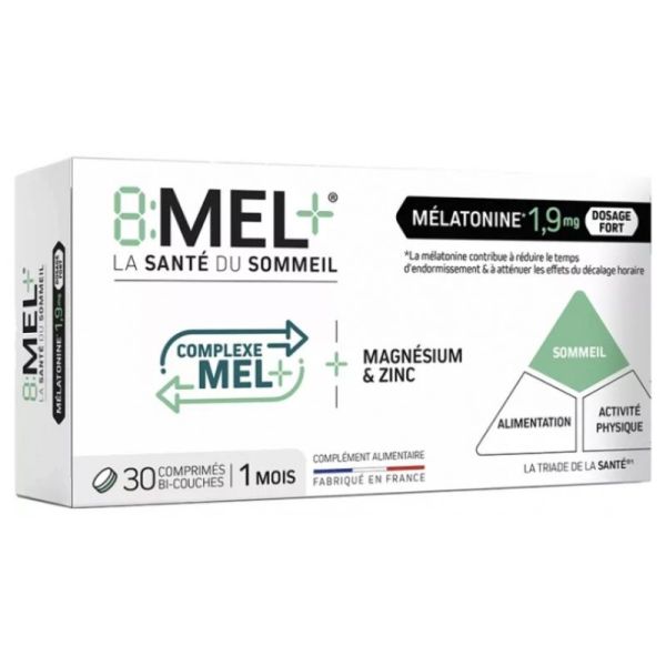 Mélatonine 1,9 mg 30 Comprimés Bi-Couches