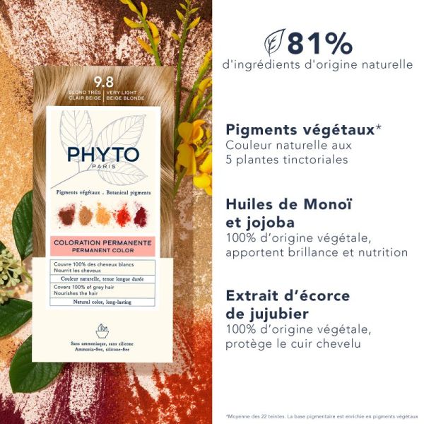 Phyto Coloration Permanente 9,8