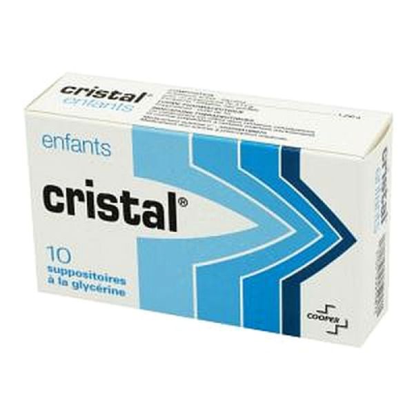 Cristal Enfant Suppositoire Boite 10