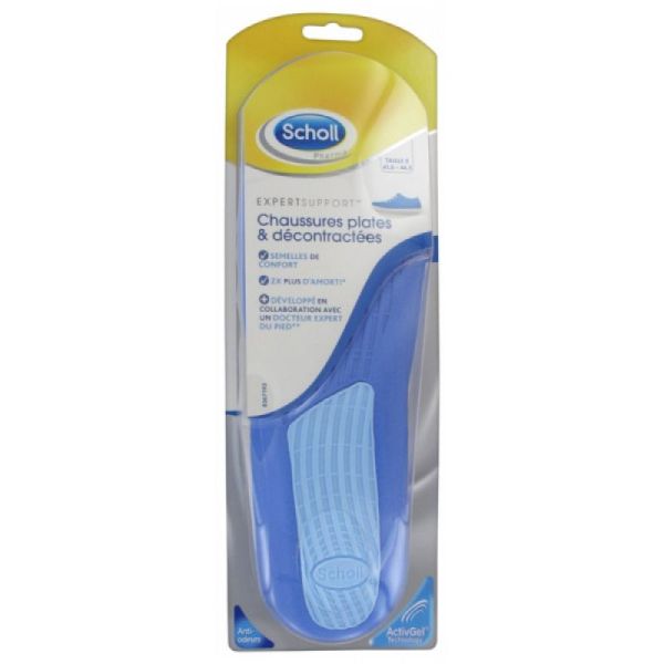 ActivGel - Semelles Confort - Chaussures Plates & Décontractées - Taille 2 (41,5 - 46,5)