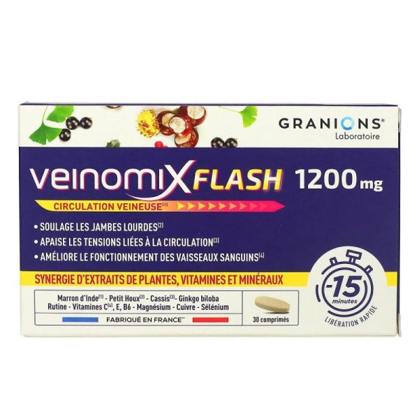 Veinomix Flash 1200 mg 30 Comprimés
