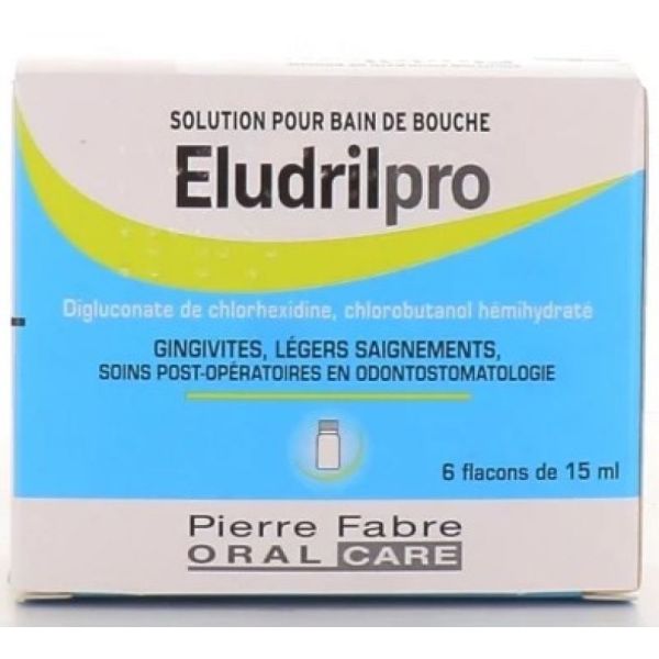 Eludril PRO Bain de bouche - 6 flacons de 15ml