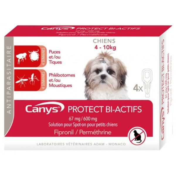 Protect Bi-Actifs Solution pour Spot-on Chiens 4 Pipettes