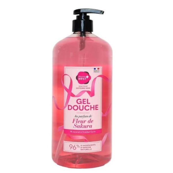 Gel Douche Fleur de Sakura 1L Octobre Rose