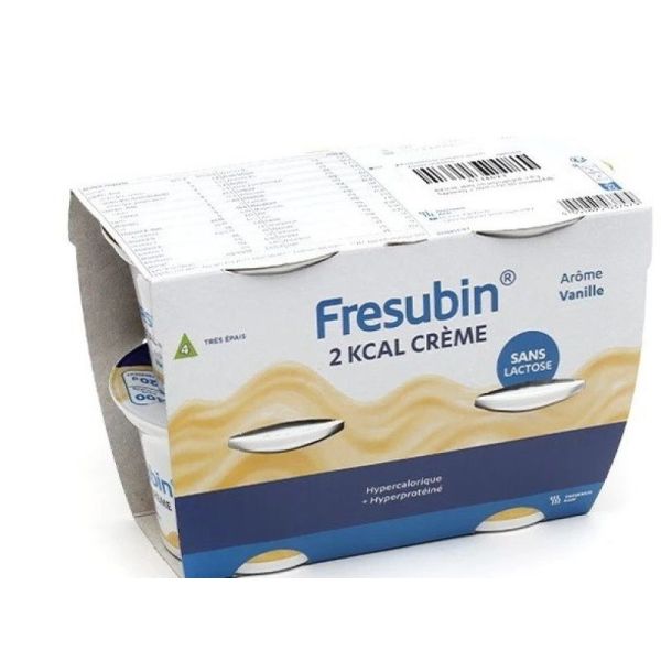 2 kcal Crème Vanille 4 x 200 g