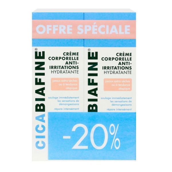 Crème anti-irritations 2x200ml (dont -20%)