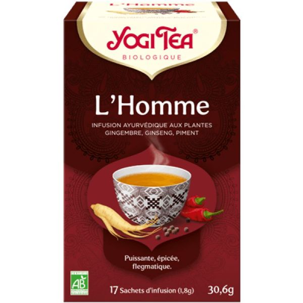 L'Homme - Infusion Puissante, épicée, flegmatique - 17 sachets