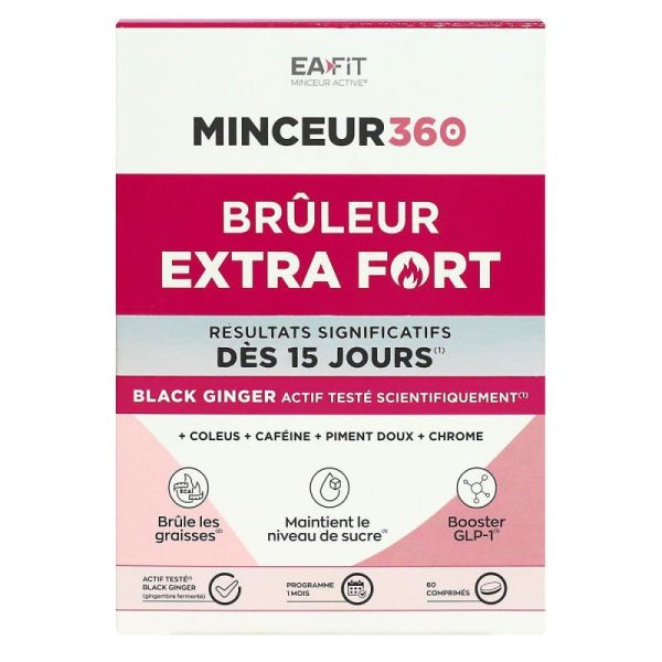 Minceur 360 Bruleur Extra Fort 60 comprimés