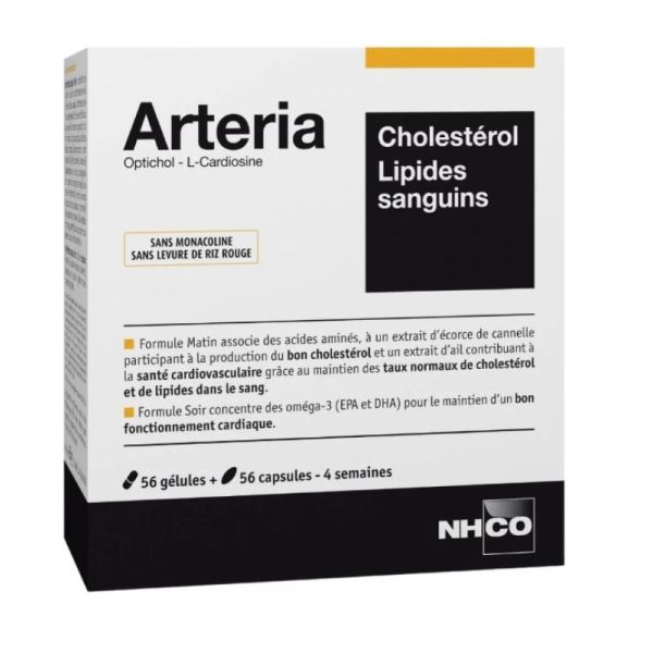 Arteria Cholesterol 56 Gélules Matin + 56 Capsules Soir