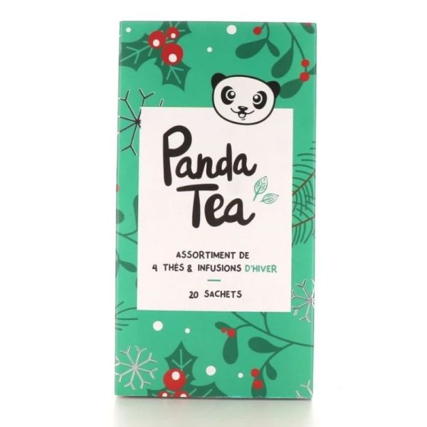 Assortiment thés & infusions d'hiver Panda Tea - 20 sachets