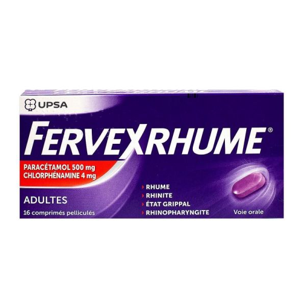 Fervex rhume 16 comprimés