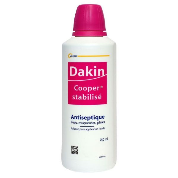 Dakin Cooper stabilisé Solution antiseptique 250ml