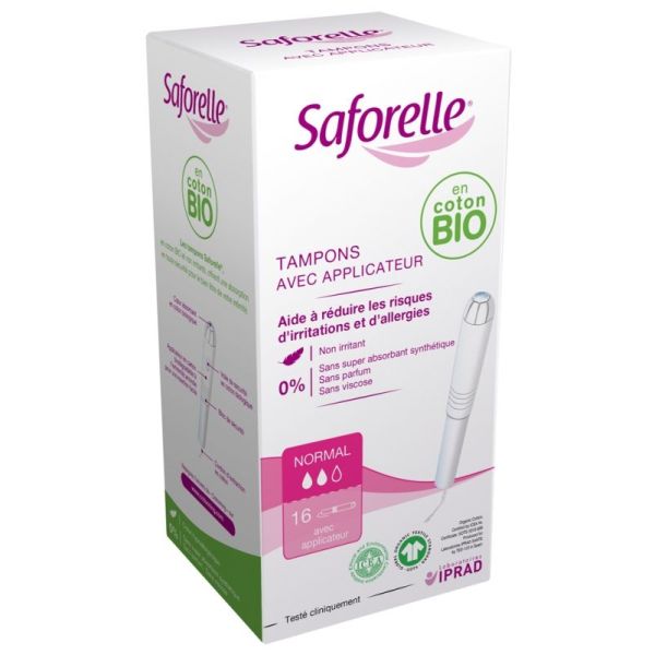 Tampons avec applicateur Normal - 16 unités