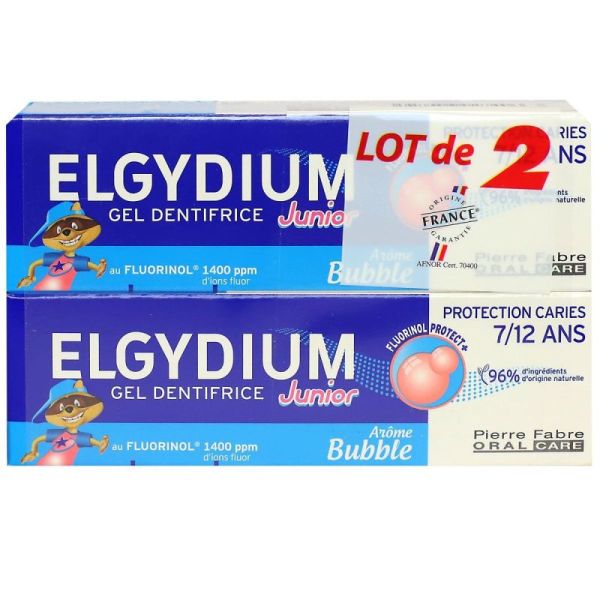 Dentifrice junior protection caries 7 -12 ans - 2x75ml