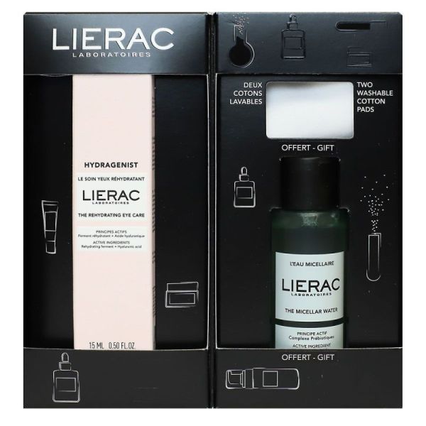 Coffret de Noël Hydragenist Le Soin Yeux Réhydratant + L'Eau Micellaire Démaquillante Offerte + 2 Cotons Lavables Offerts 2023