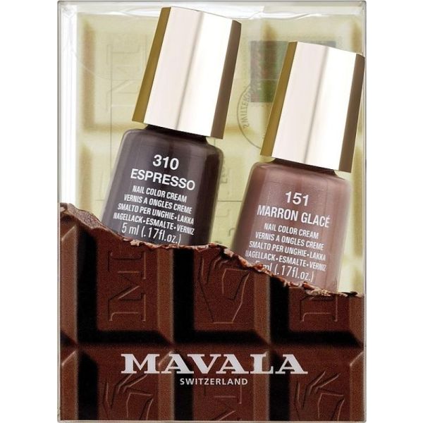 Coffret Mini Color Chocolate – 2 Vernis à Ongles 5 ml