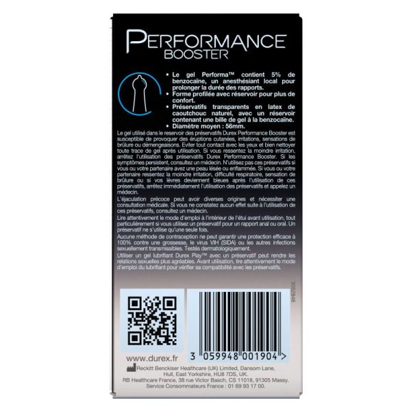 Préservatifs Performance booster - 10 unités