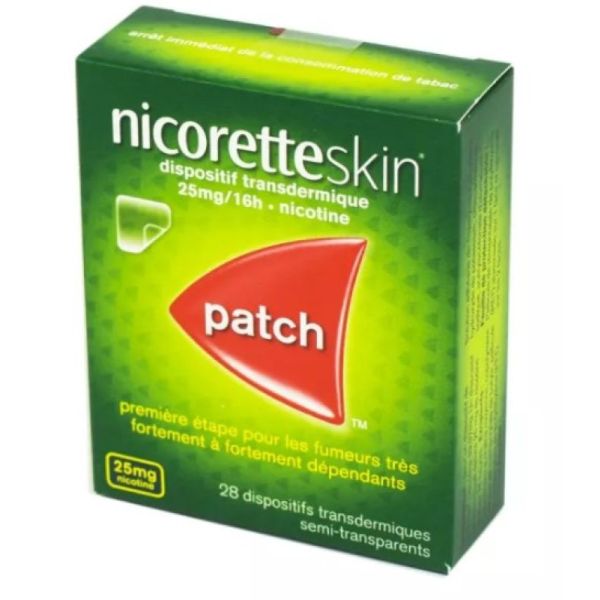 NicoretteSkin Etape 1 25mg/16 heures - 28 patchs