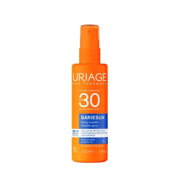 BARIÉSUN - Spray Invisible SPF30 - Visage et Corps - Peaux Sensibles, 200ml