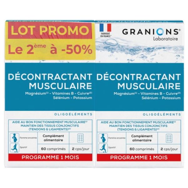 Décontractant musculaire - 2 x 60 capsules