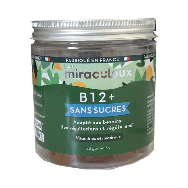 B12+ sans sucres - 42 gummies