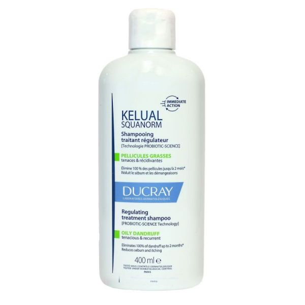 Shampooing traitant régulateur Pellicules grasses 400ml