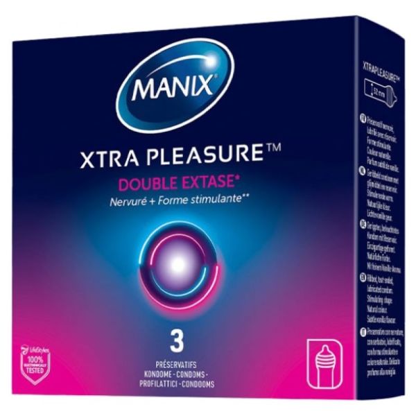Xtra Pleasure Préservatifs texturés x3