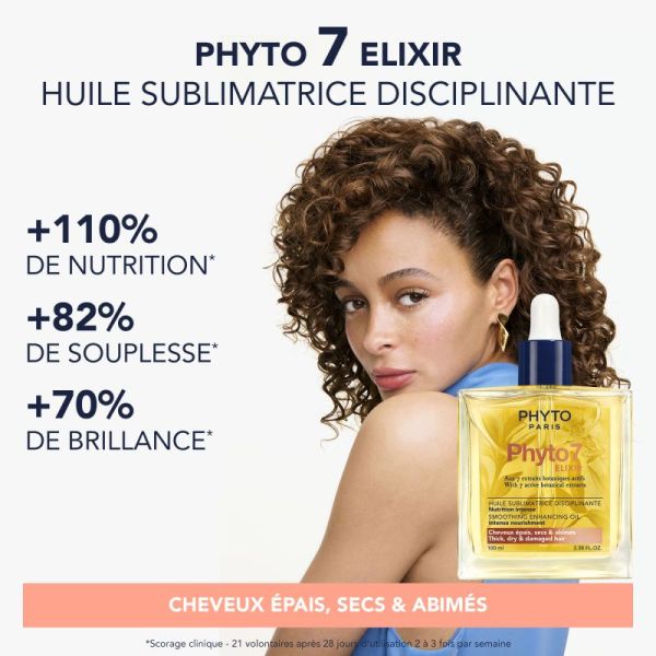 Phyto 7 Elixir Huile Sublimatrice Disciplinante 100ml