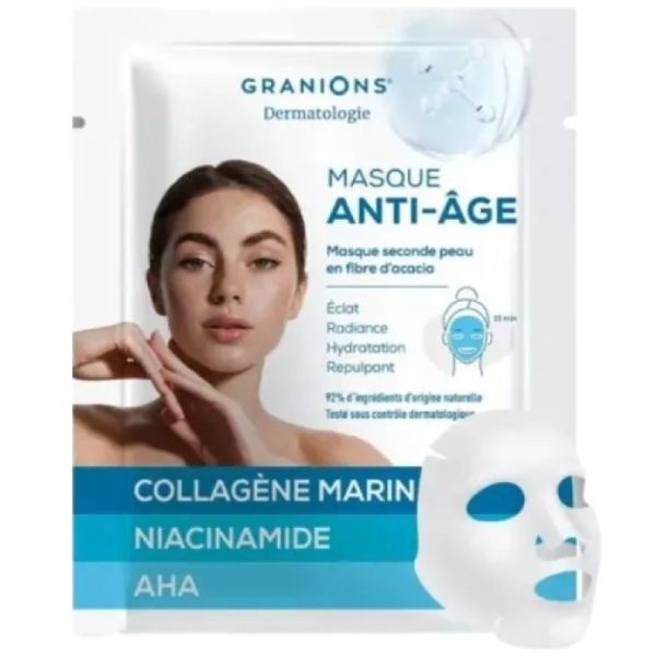 Masque anti-âge seconde peau en fibre d'acacia