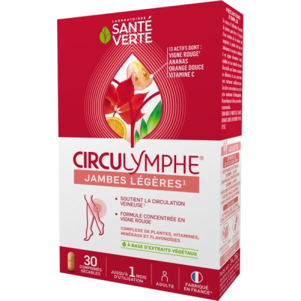 Circulymphe jambes légères - 30 comprimés