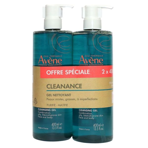 Cleanance Gel Nettoyant 2x400ml