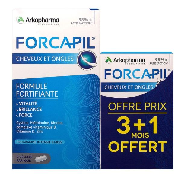 Forcapil - Cheveux Et Ongles Zinc, Vitamine B - 180 + 60 gélules