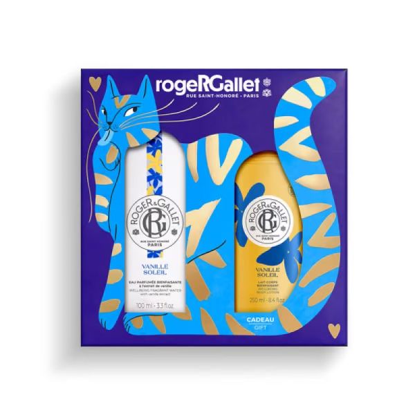 Coffret Noël Vanille Soleil Eau Parfumée 100 ml + Lait Corps 250 ml